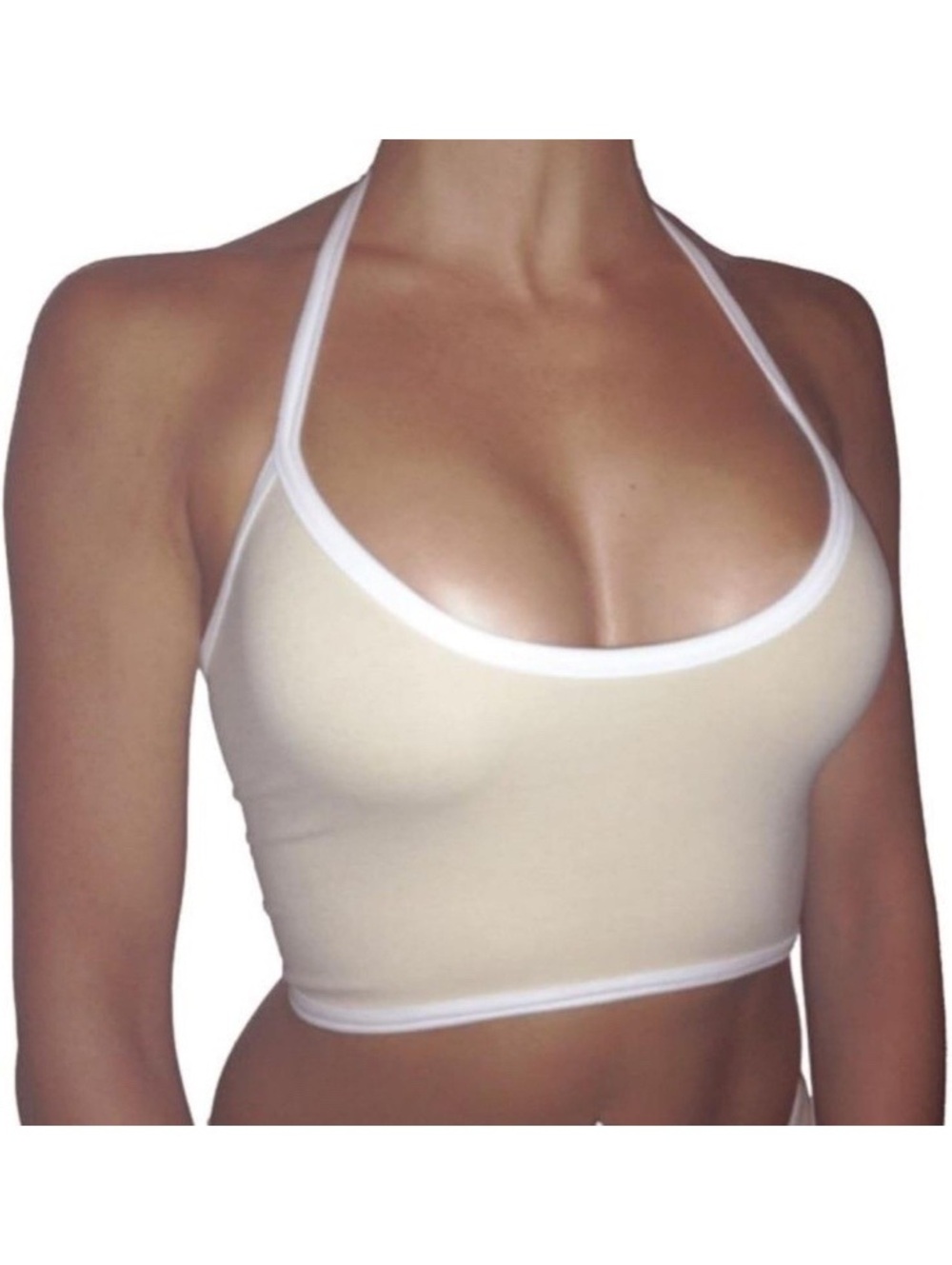 Unbranded Mini Light Yellow Halter Top One Size 2015
